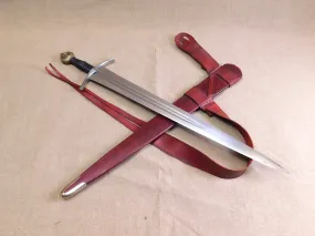 Medieval Z sword scabbard - Rounded Rain Flap