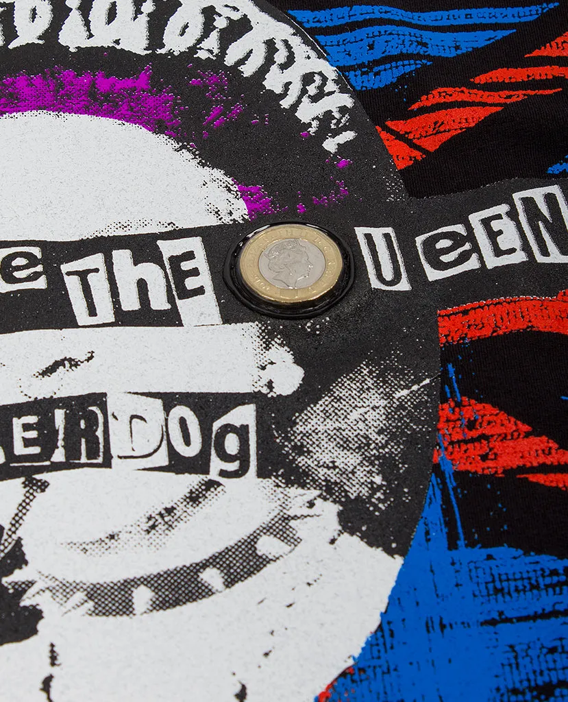 MENS DOG RAVE THE QUEEN T-SHIRT