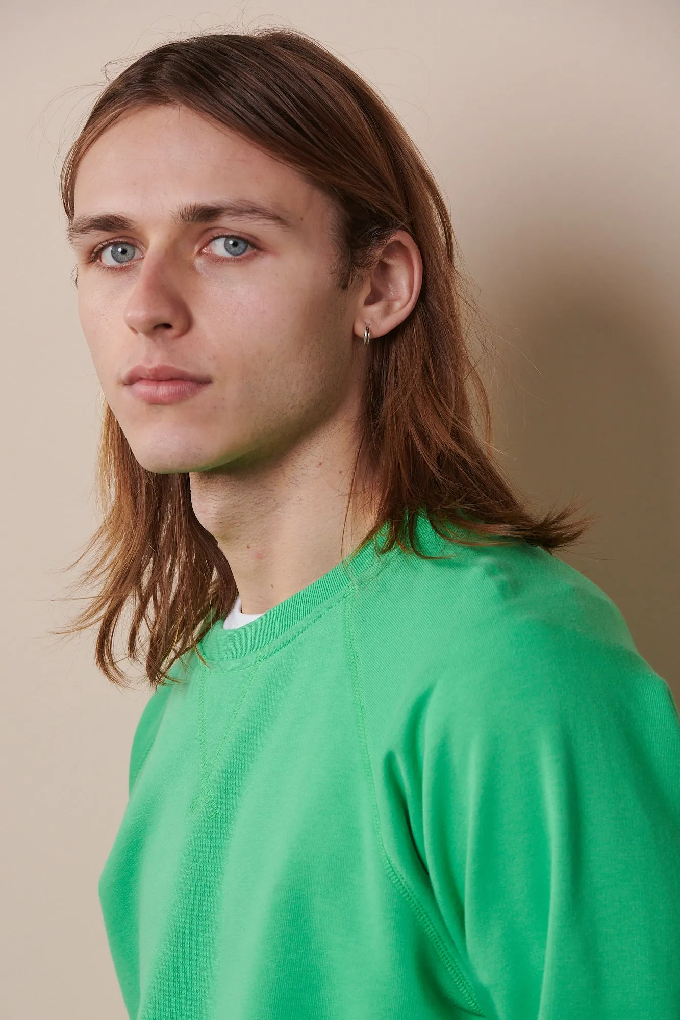 Men's Raglan Sweatshirt - Apple Green