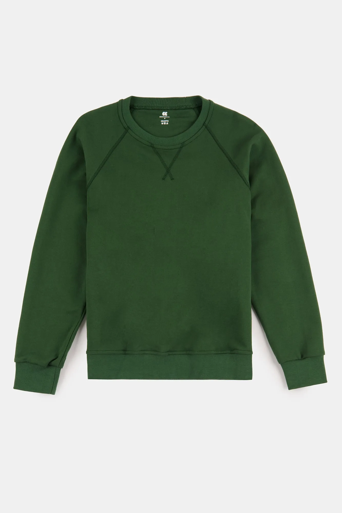 Men's Raglan Sweatshirt - Bottle Green