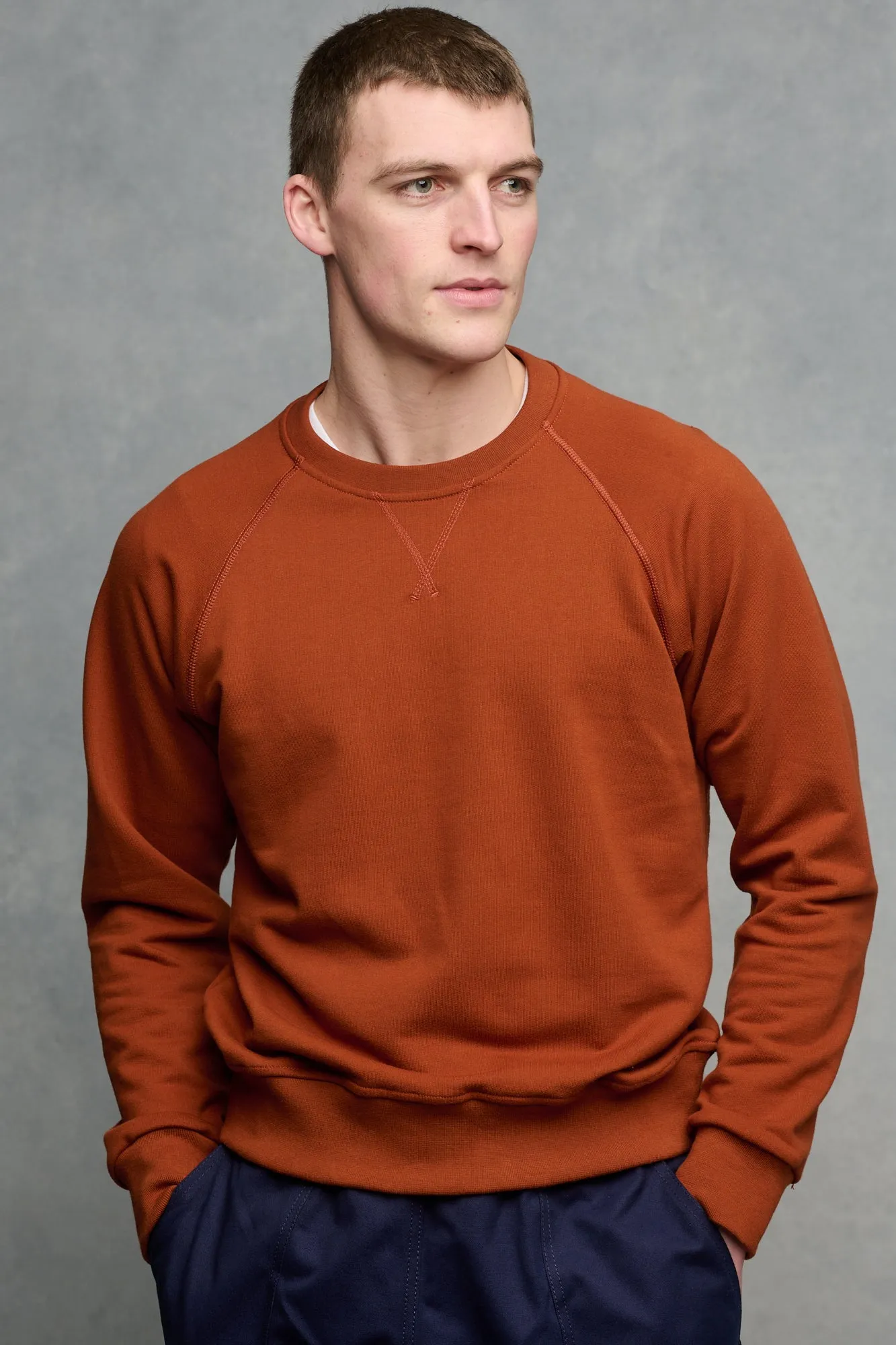 Men's Raglan Sweatshirt - Cinnamon