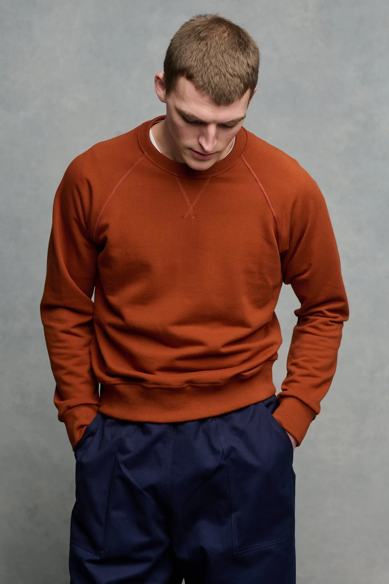 Men's Raglan Sweatshirt - Cinnamon