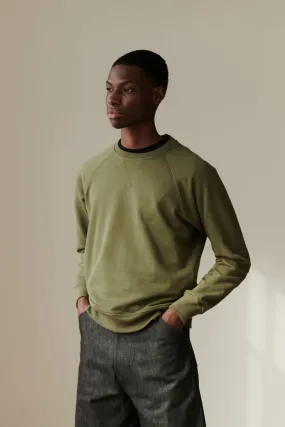 Men's Raglan Sweatshirt - Olive