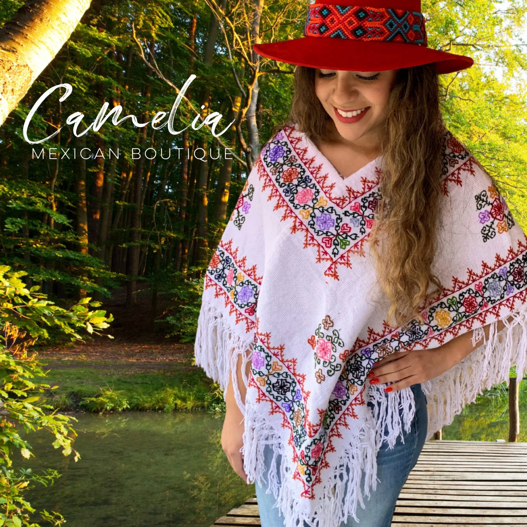 Mexican Cape Poncho Cross Stitch Geo