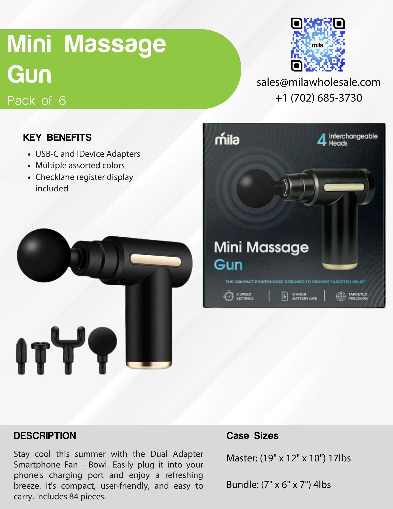 Mini Massage Gun - Pack of 6