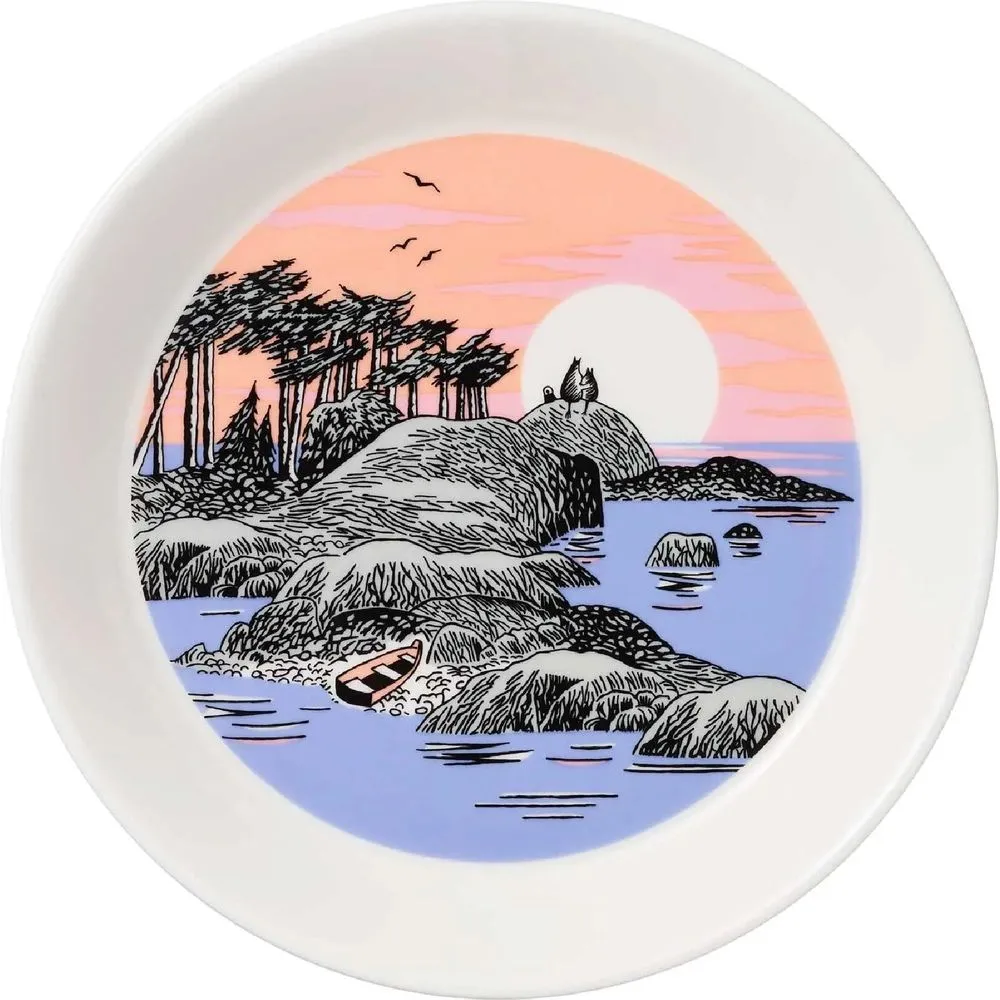 Moomin Collector's Edition Plates 2023 2-pack: Snow Lantern & Moomin's Day - Moomin Arabia