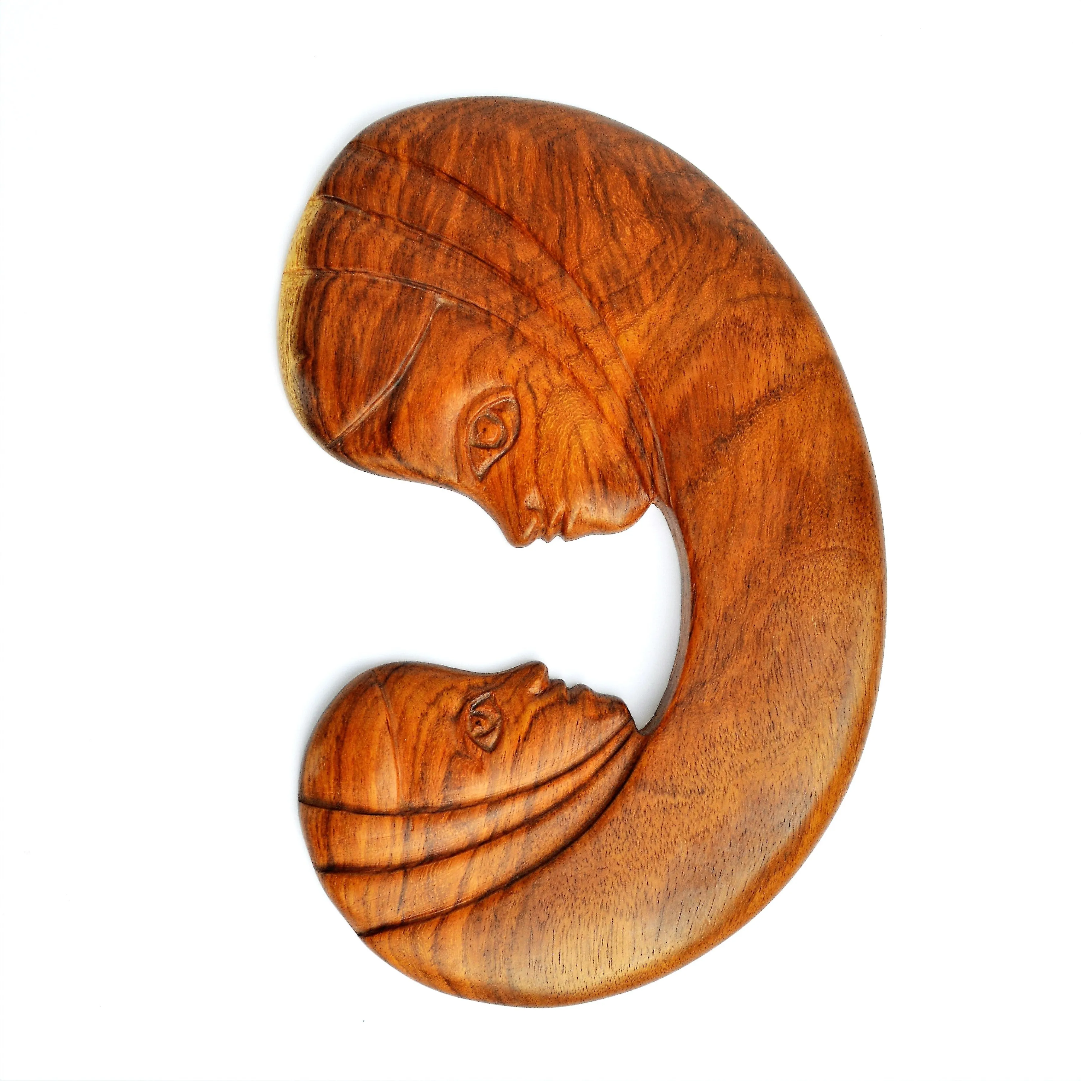 Mother & baby  Wood sculpture, Wall hanging