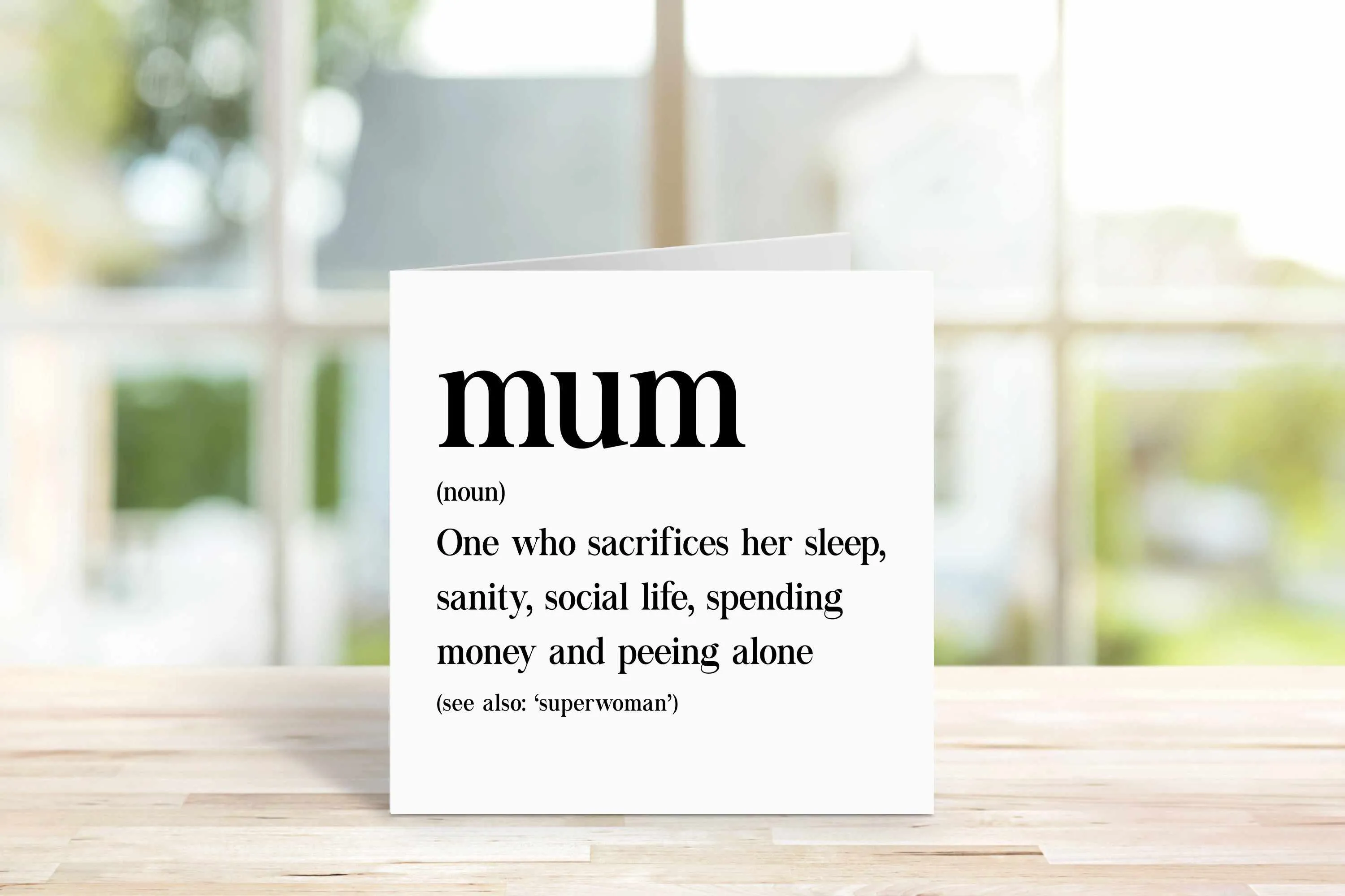 Mum Definition Card