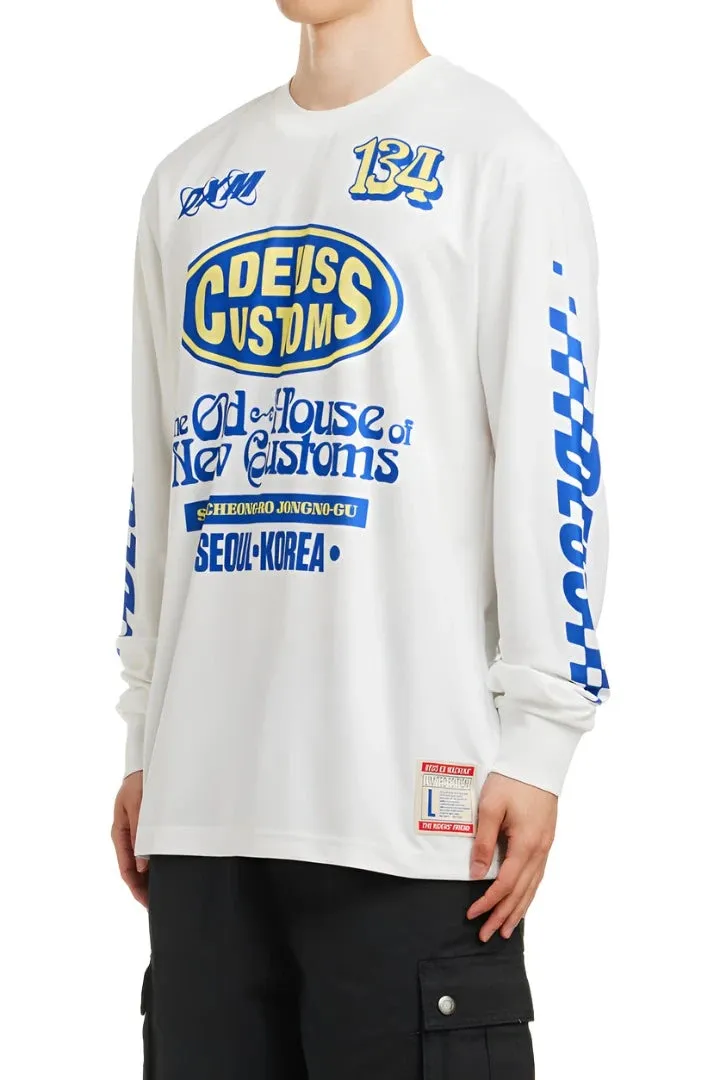 New Customs Modern Mx Jersey - Vintage White