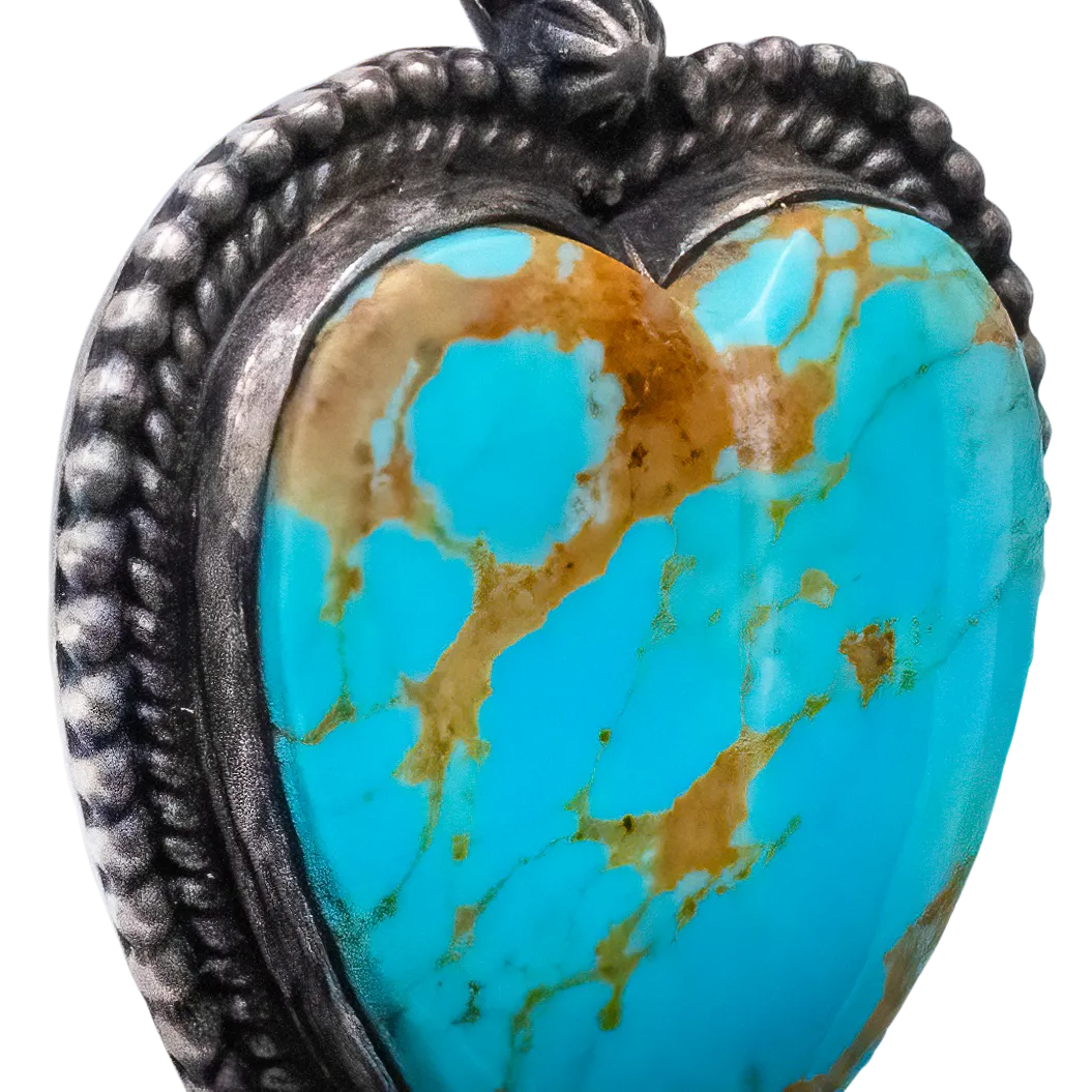 Number Eight Turquoise Heart Pendant | Jeanette Dale