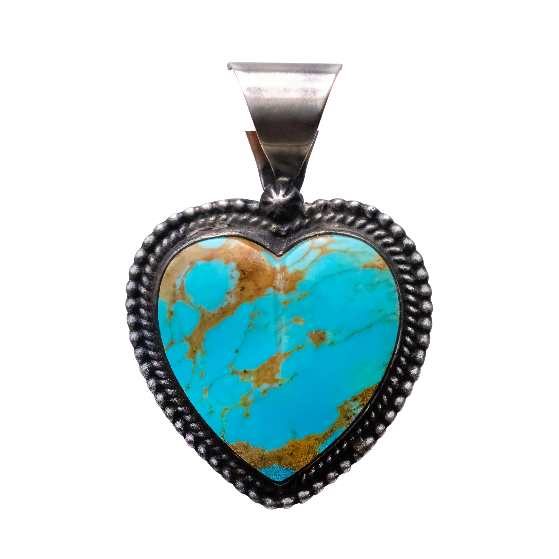 Number Eight Turquoise Heart Pendant | Jeanette Dale