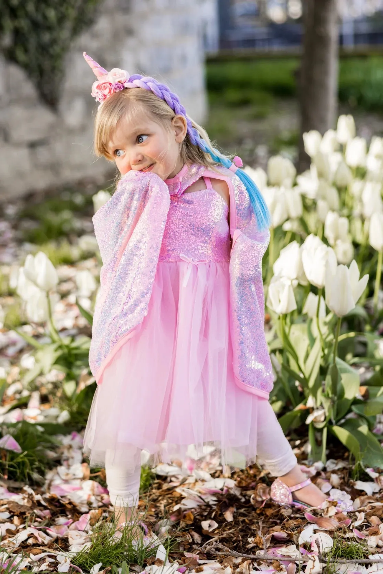 Pink Sequin Cape