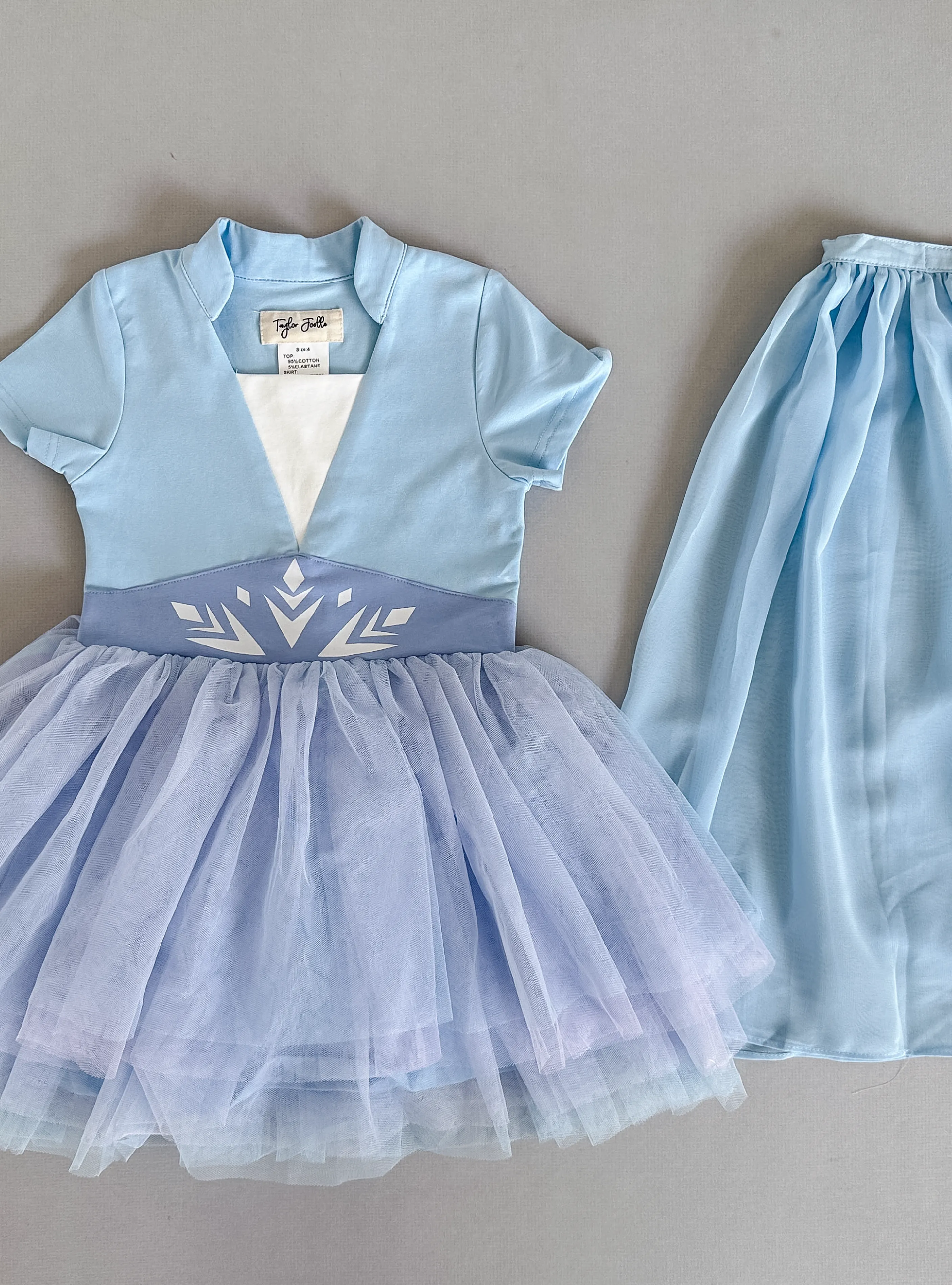 PREORDER - Crystal Blue Dress with Cape