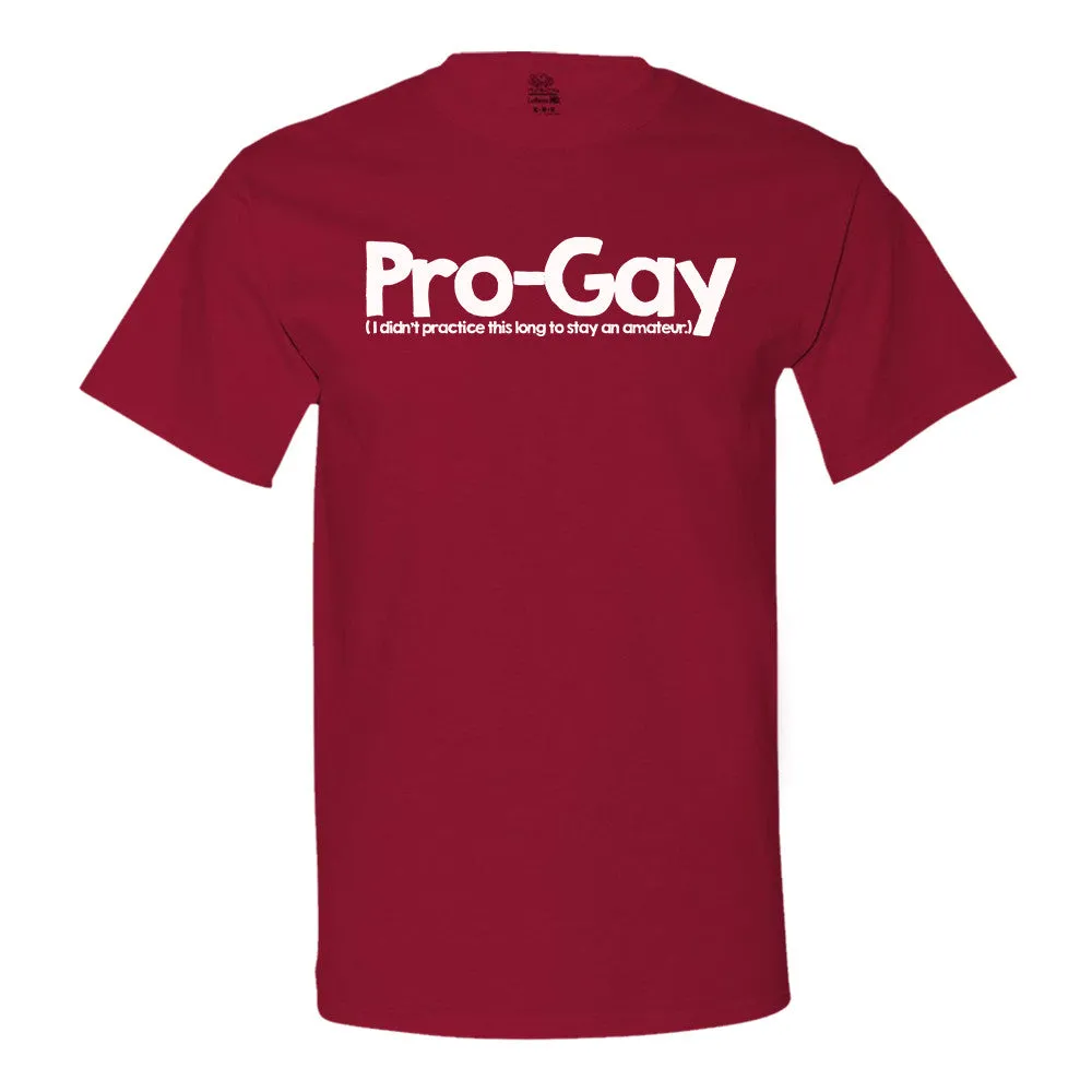 Pro-Gay (I Didn't Practice This Long To Stay An Amateur) T-Shirt