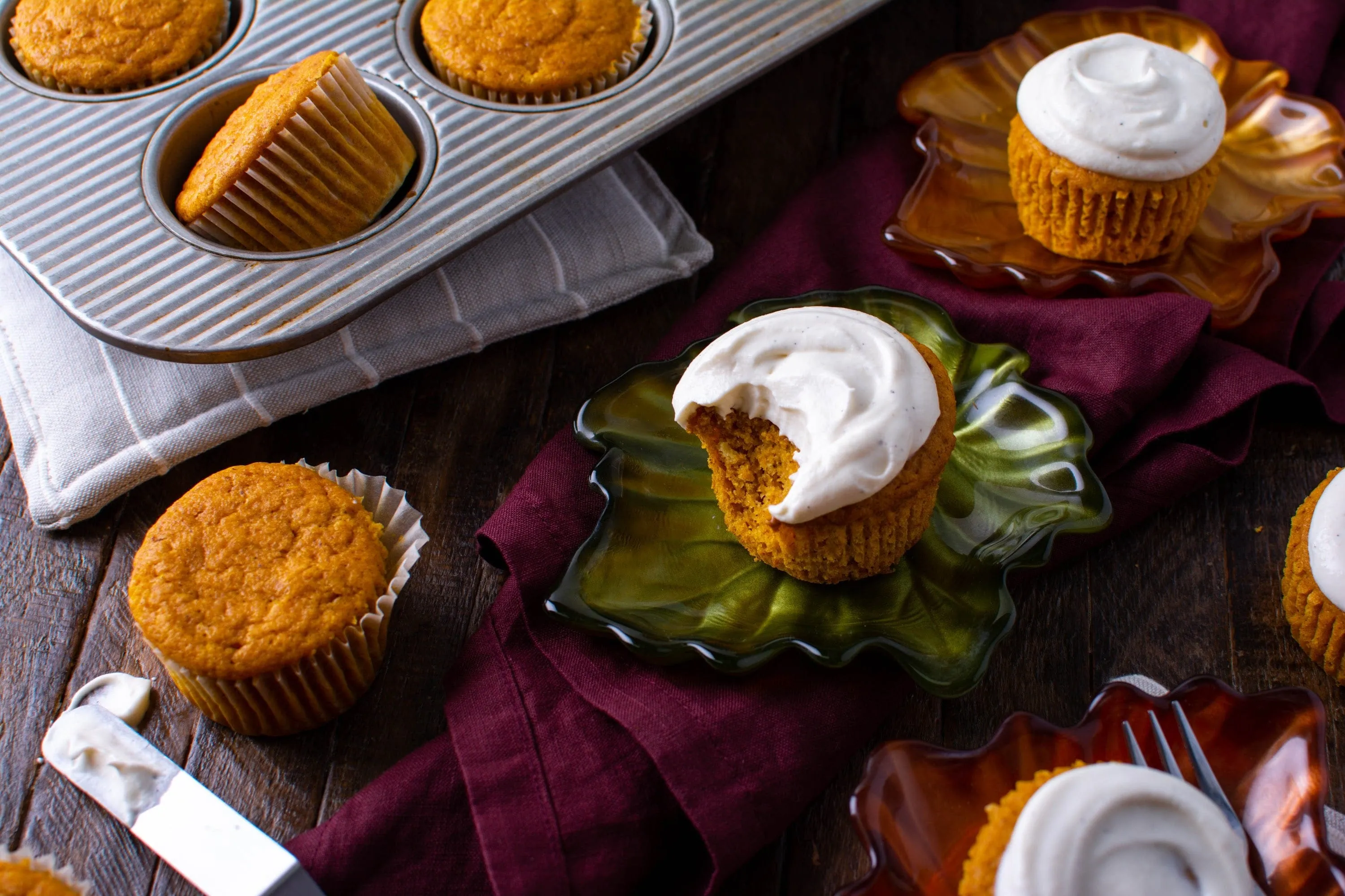 Pumpkin Cream Soda Cupcakes