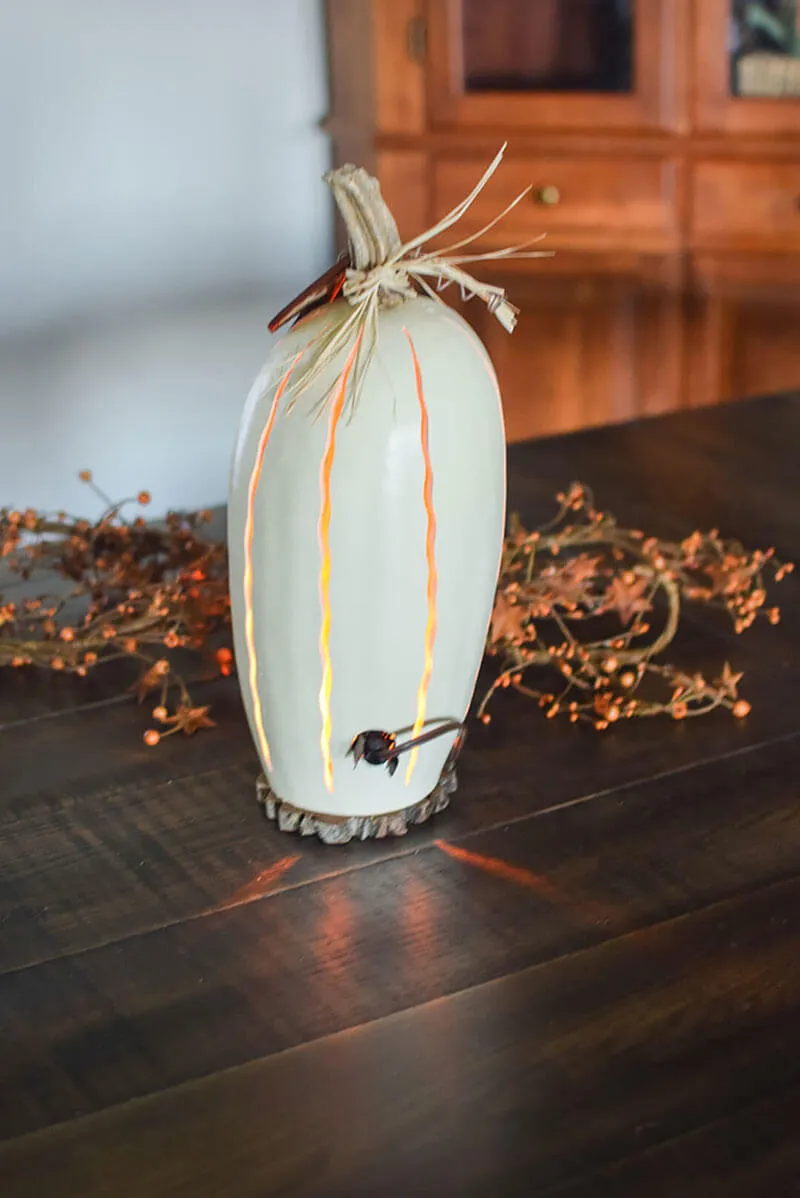 Pumpkin Luminary - Large Tall Lit