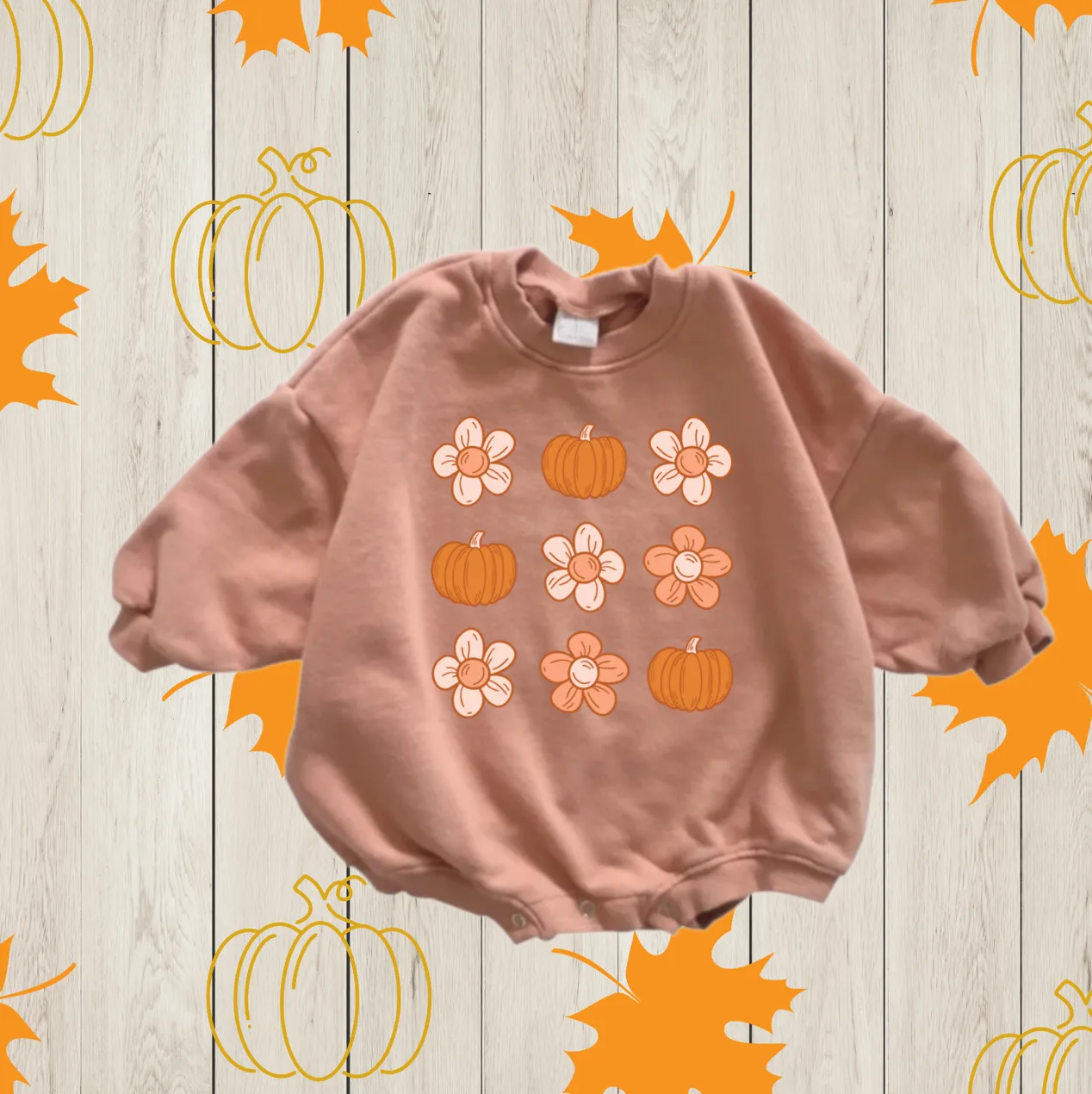 Pumpkin Sweater Romper