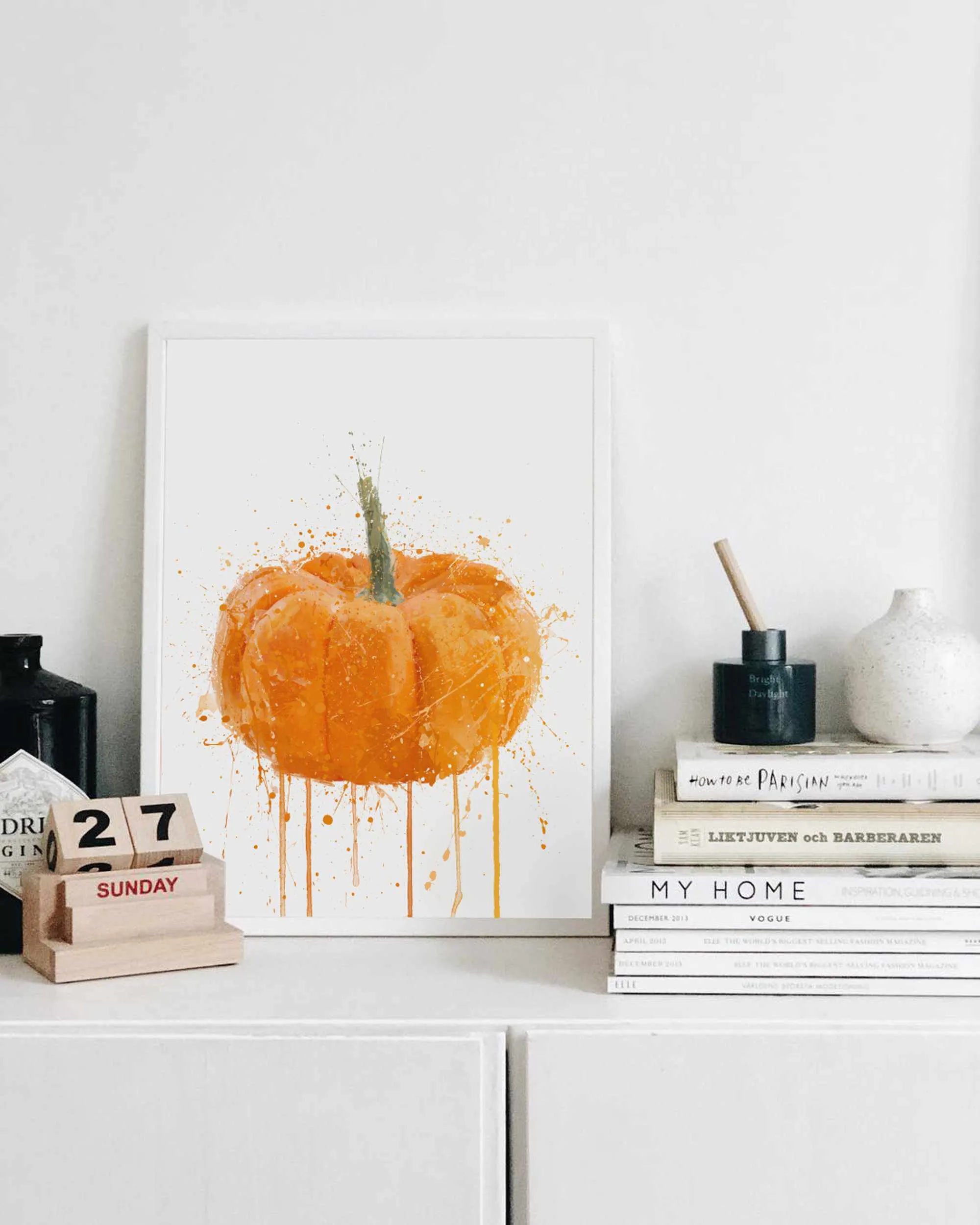 Pumpkin Vegetable Wall Art Print