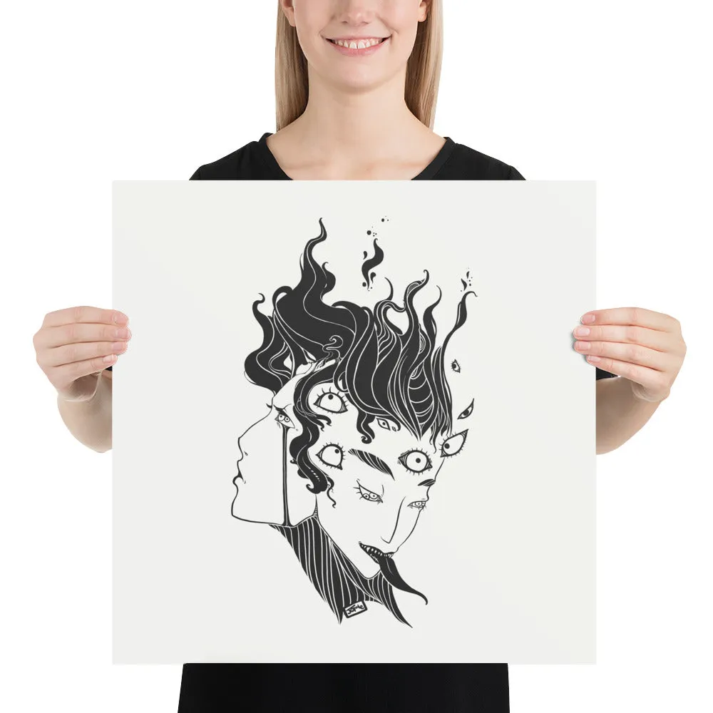 Pupula Duplex Demon Girls, Matte Art Print Poster