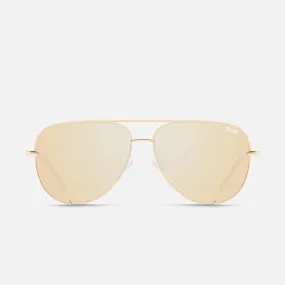 Quay High Key Sunglasses - Gold