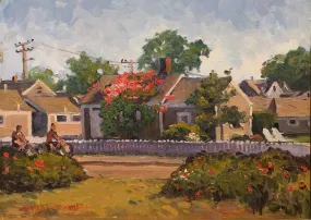 ROSES ON THE COTTAGE  by Dianne Miller - Classic Painting