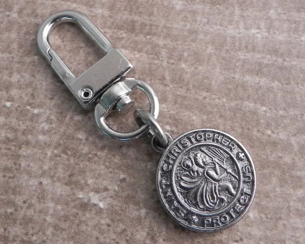 Saint Christopher Coin Key Chain