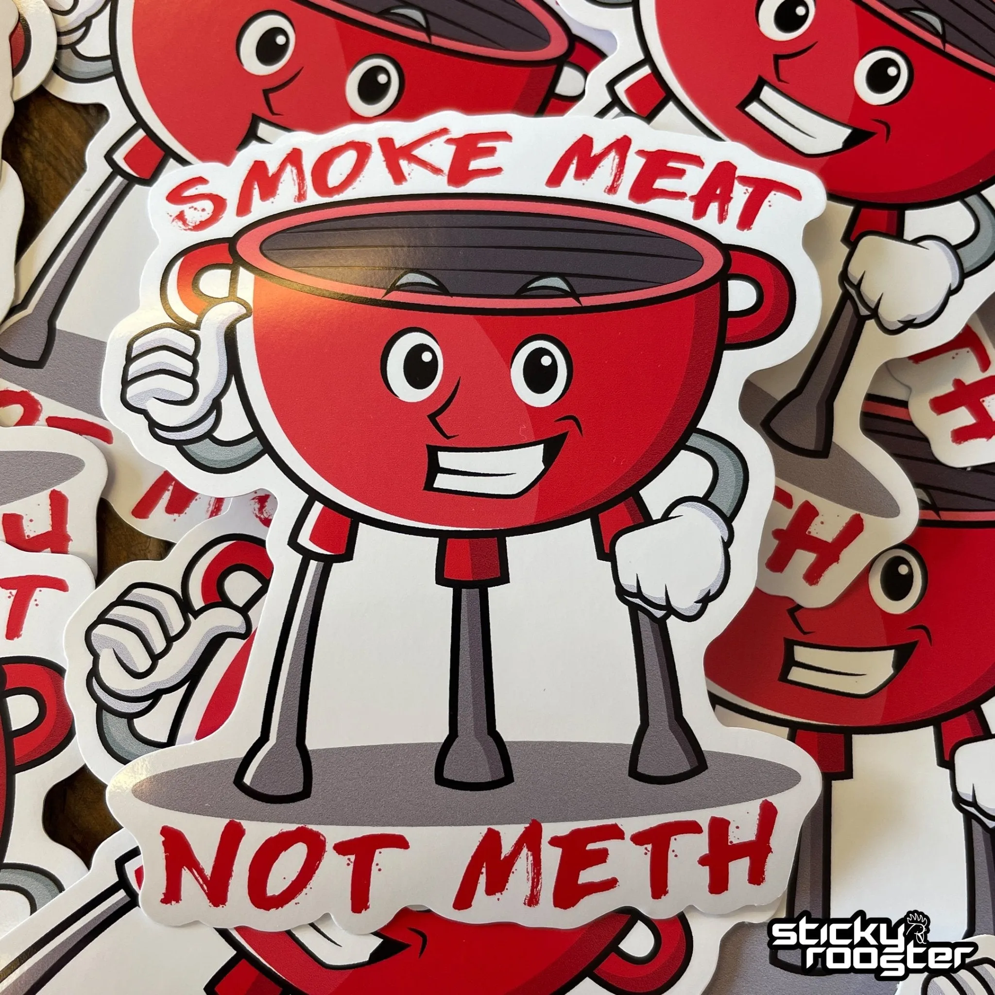 Smoke Meat Not Meth sticker