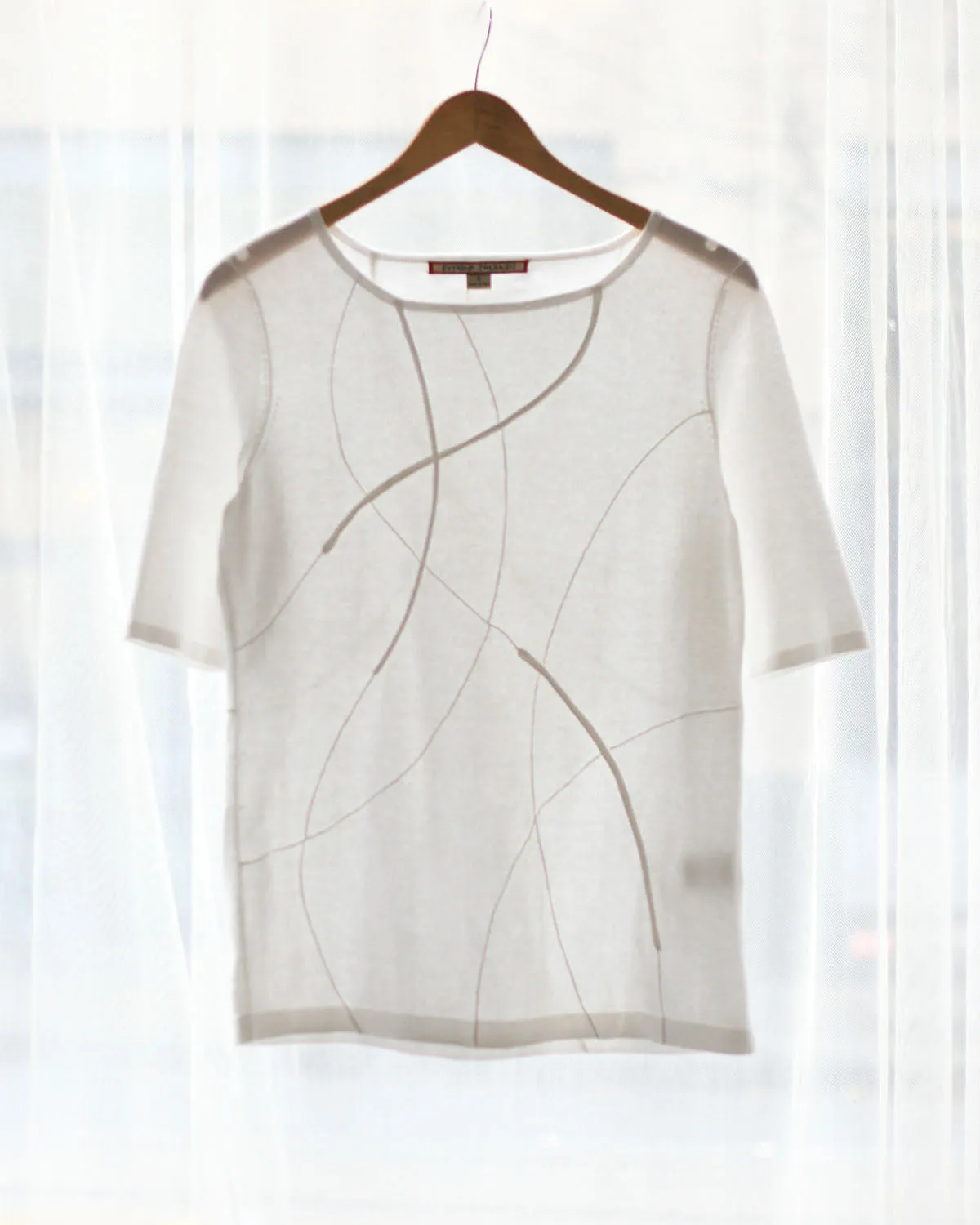 Spider Web Pima Cotton Knit Tee