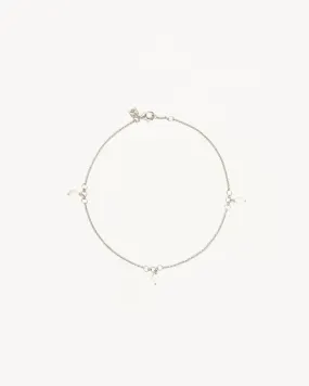 Sterling Silver Grow With Grace Pearl Anklet