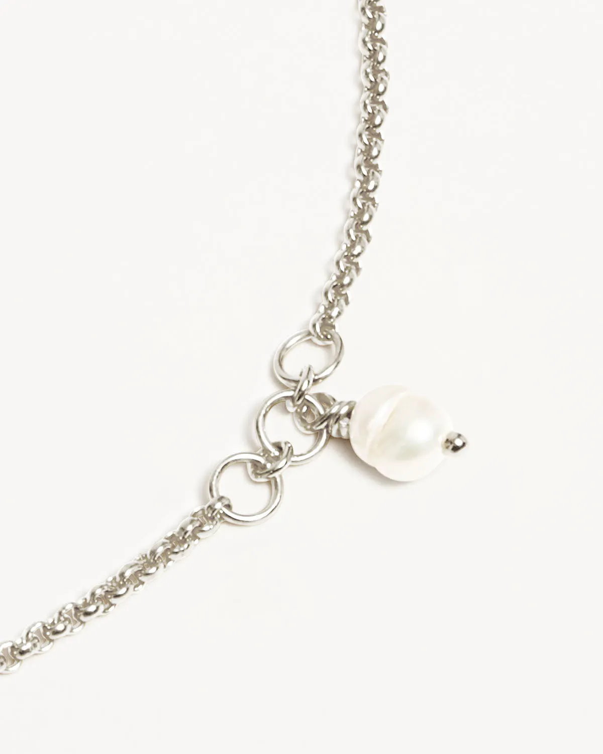 Sterling Silver Grow With Grace Pearl Anklet