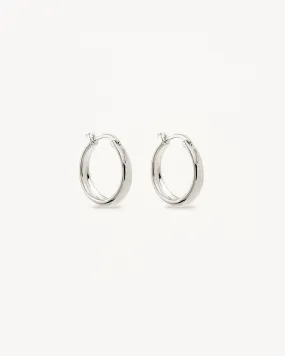 Sterling Silver Infinite Horizon Large Hoops