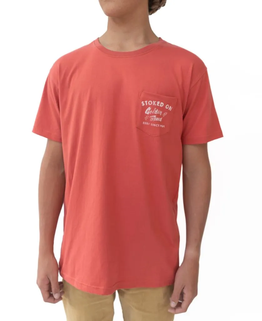 Stoked Kombi Tee | Wash Red