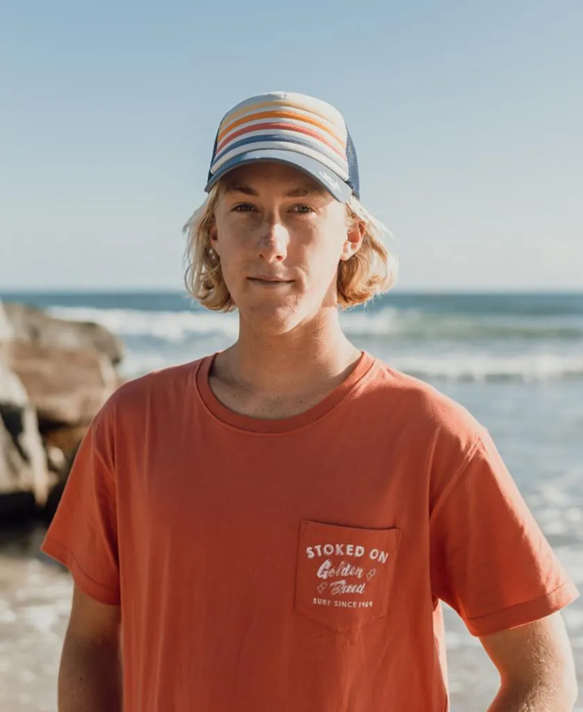 Stoked Kombi Tee | Wash Red