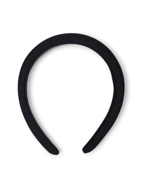 Sylvie Black Satin Headband