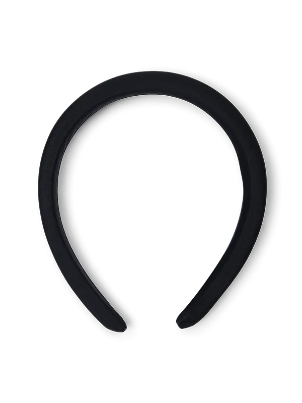 Sylvie Black Satin Headband