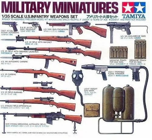 Tamiya 1/35 US Infantry Weapon Set