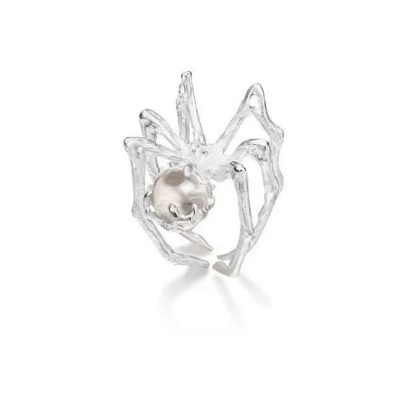 Unique Gothic Crystal Estravagant Spider Rings