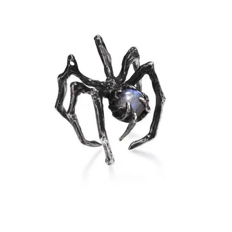 Unique Gothic Crystal Estravagant Spider Rings