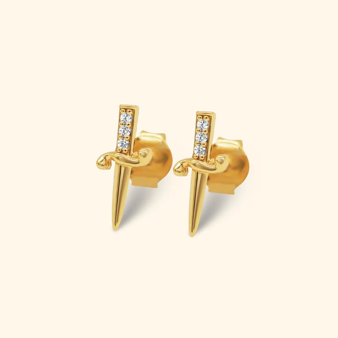 Winner Sword Stud Earring