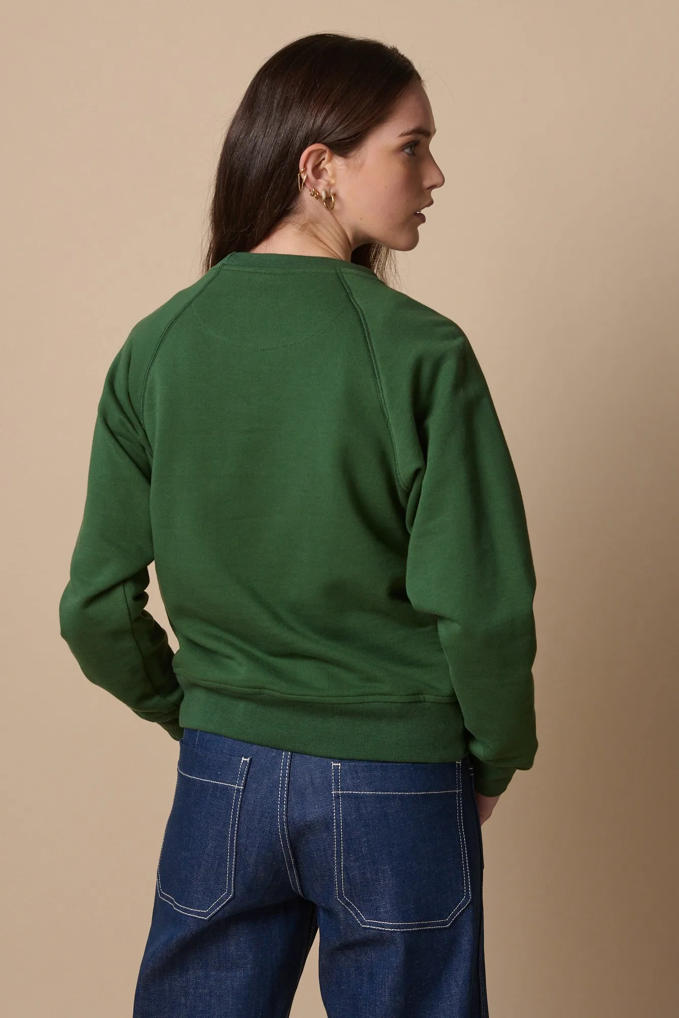 Women's Raglan Sweatshirt - Bottle Green